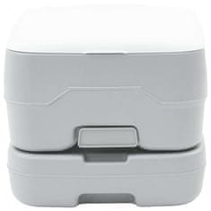 Vidaxl Kamperski WC Siva i bijela 41,5 x 36,5 x 30 cm Polietilen