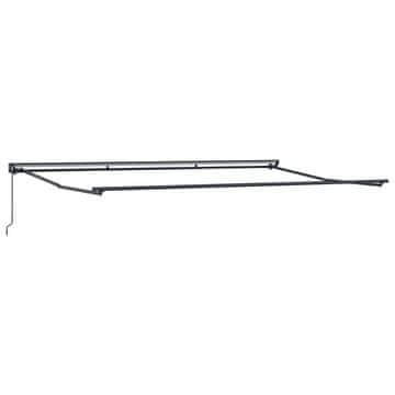 Vidaxl Okvir tende Podesiva Antracit 5 x 3 m Čelik