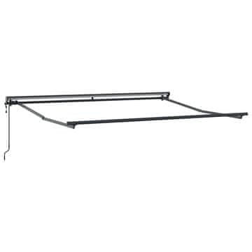 Vidaxl Okvir tende Podesiva Antracit 3,5 x 2,5 m Čelik