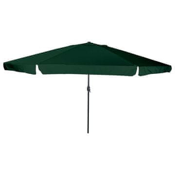 Vidaxl Vrtni suncobran Zelena 394 x 394 x 248 cm Poliester i čelik