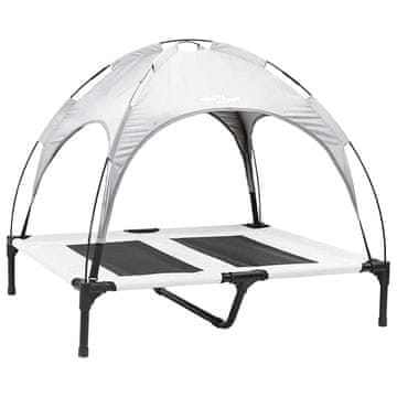 Vidaxl Krevet za psa Srebrno Siva 92 x 77 x 82,5 cm Čelik