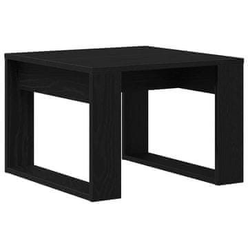 Vidaxl Kava Stol Crni hrast 50 x 50 x 35 cm Konstruirano drvo