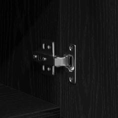 Vidaxl Ormar za cipele Crni hrast 29,5 x 35 x 70 cm Konstruirano drvo