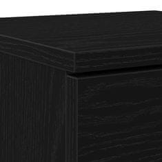 Vidaxl Ormar za cipele Crni hrast 29,5 x 35 x 70 cm Konstruirano drvo