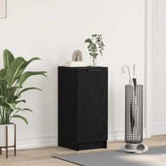 Vidaxl Ormar za cipele Crni hrast 29,5 x 35 x 70 cm Konstruirano drvo