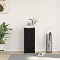 Vidaxl Ormar za cipele Crni hrast 29,5 x 35 x 70 cm Konstruirano drvo