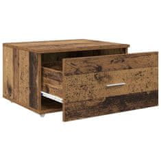 Vidaxl Ormar s ladicama s kotačem Staro drvo 55 x 45 x 31 cm