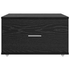 Vidaxl Ormar s ladicama s kotačem Crni hrast 55 x 45 x 31 cm