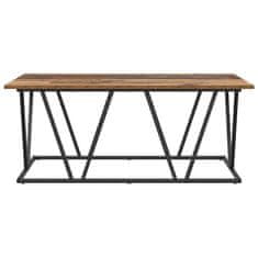 Vidaxl Kava Stol Staro drvo 100 x 50 x 40 cm Projektirano drvo i metal