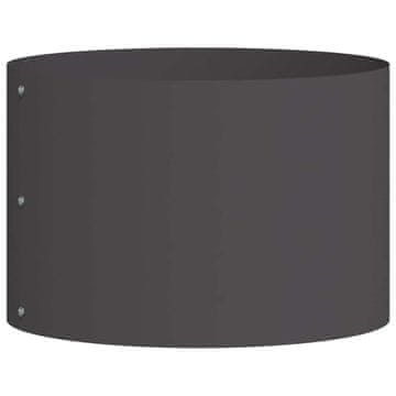 Vidaxl Prsten za saksiju Crna 30 x 30 x 20 cm Čelična vrata