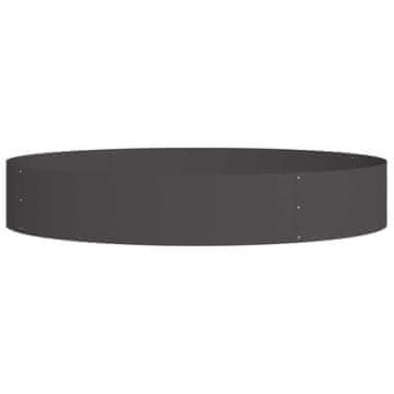 Vidaxl Prsten za saksiju Crna 120 x 120 x 20 cm Čelična vrata