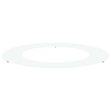 Vidaxl pogodno za ravni drveni prsten Bijelo Ø50 / 80 cm Čelik