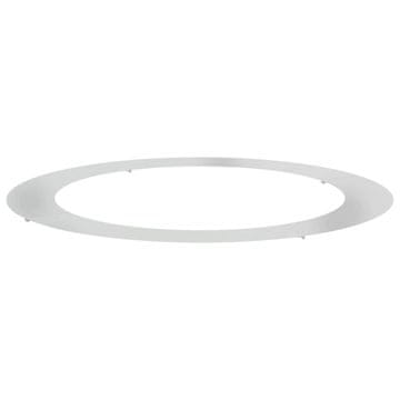 Vidaxl pogodno za ravni drveni prsten Srebrno Ø90 / 120 cm