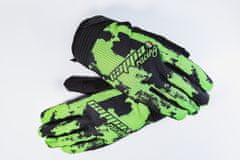 Cappa Racing Rukavice za motor CLERMONT tekstilne kratke crne / fluo M