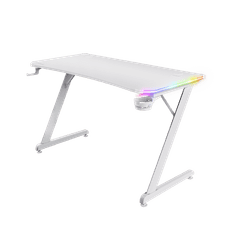 Trust GXT 709W Luminus stol za igranje, RGB, bijela