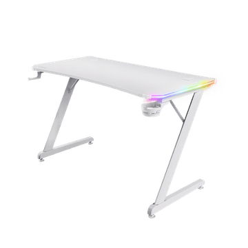 Trust GXT 709W Luminus stol za igranje, RGB, bijela