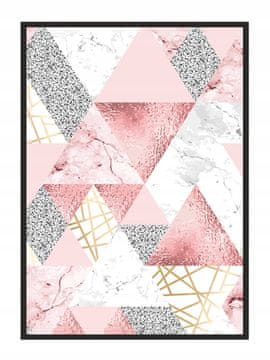 POSTER U OKVIRU 43x33 cm Roza P586
