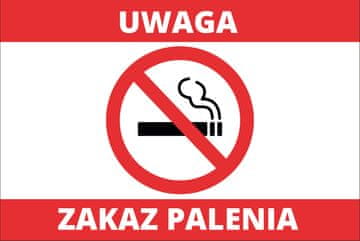 Znak za zabranu pušenja 20x30 cm PVC T010