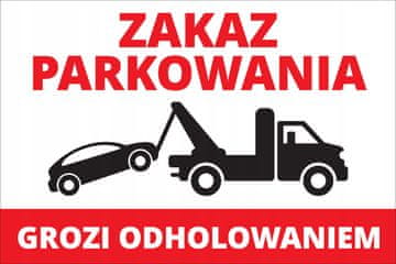 Znak zabrane parkiranja 20x30 cm PVC T043