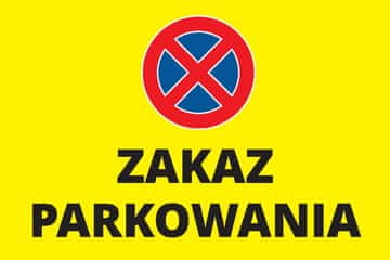 Znak zabrane parkiranja 20x30 cm PVC T045