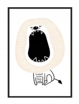 POSTER ZA SLIKE U OKVIRU A4 cm Lion PD237