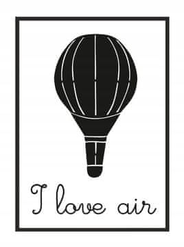 PLAKAT ZA SLIKOVNI OKVIR A4 cm Balon PD025