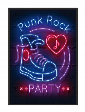 POSTER U OKVIRU 53x73 cm Punk P1030