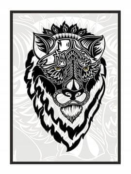 POSTER ZA SLIKE U OKVIRU 73x53 cm Plemenski lav P591