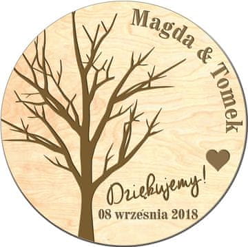 HVALA GOSTIMA NA VJENČANJU, vjenčani MAGNET MK4
