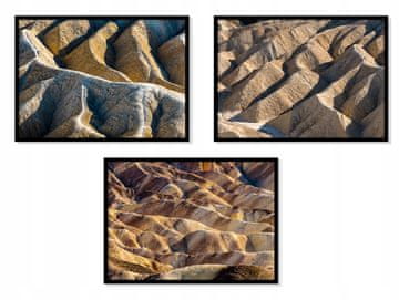 UOKVIRENA SLIKA 53x73cm Triptih Set od 3 slike Badlands Dakota SAD P1007