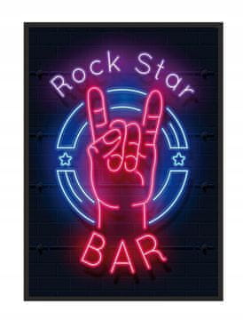 POSTER U OKVIRU 53x73 cm Rock P1031