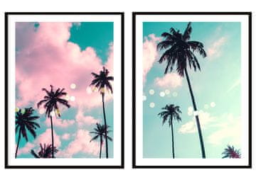 POSTERI U OKVIRU 53x73cm Diptih Set od 2 slike Sky Palms P2084