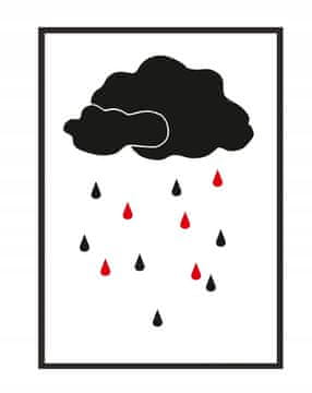 POSTER U OKVIRU A4 cm Cloud PD120