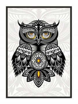 POSTER ZA SLIKE U OKVIRU 53x73 cm Sova Tribal P589
