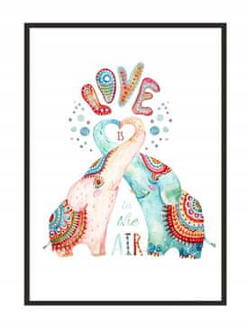 POSTER ZA SLIKE U OKVIRU A4 cm Slonovi PD245