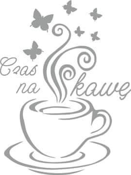 NALJEPNICE ZA KUHINJU naljepnica za šalicu kave srce 100 x 50cm G259_074