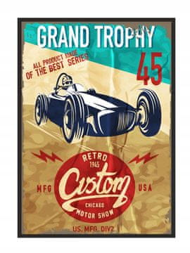POSTER U OKVIRU 33x43 cm Garaż Race P1856