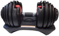 Kubisport Podesiva jednoručna bučica 15 u 1 težine 24 kg