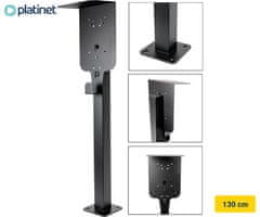 Platinet Pevstand Univerzalni stup za EV stanicu, čelik, 130x20x20 cm