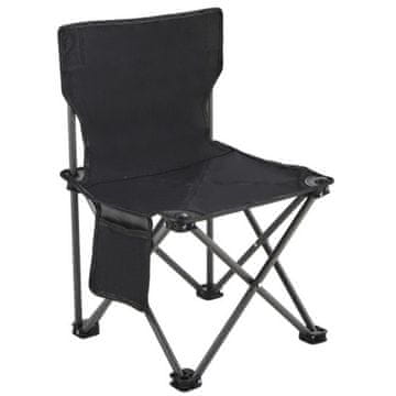 LIVEFY sklopiva kamp stolica Camper, crna