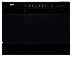 VOX electronics LCT6BD stolna perilica posuđa, 6 mjesta za jelo, crna