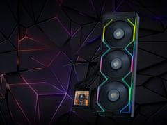 DEEPCOOL Lian Li HydroShift 360 komplet za tekuće hlađenje, LCD, crni (HSLCD36NB)