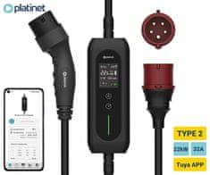 Pametni punjač za električna vozila PPCW5M22, 22 kW, aplikacija, WIFI, BT, 5 m