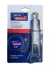 Metal M set alata, OLFA nož + mjerna traka, 3 m