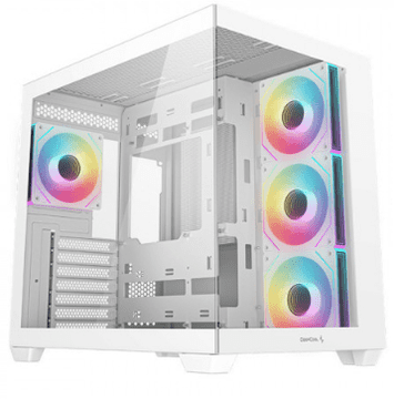 DEEPCOOL CG530 4F kućište za računalo, ATX, Midi-Tower, ARGB, kaljeno staklo, bijelo (R-CG530-WHADA4-G-1)