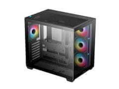 DEEPCOOL CG530 4F kućište za računalo, ATX, Midi-Tower, ARGB, kaljeno staklo, crno (R-CG530-BKADA4-G-1)