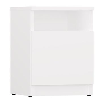 Topeshop Noćni ormarić GALAX 30 1D BIJELI