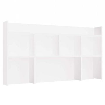 Topeshop Produžetak za radni stol 130 cm BIJELA polica za knjige za dokumente
