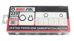 MAR-POL Set vanjskih prstenova za osiguranje 225 KOM