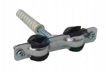 Metalna stezaljka s gumom za dvostruke cijevi 3/8" 15-19 mm